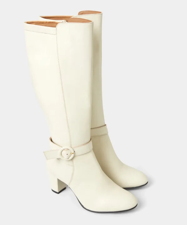 Knee High Boots | Party Footwear | Boots & Shoes | Sale Boots & Shoes | Top Picks | Top Picks | Women's | Women's Joe Browns About Town Tall Leather Boots Winter White