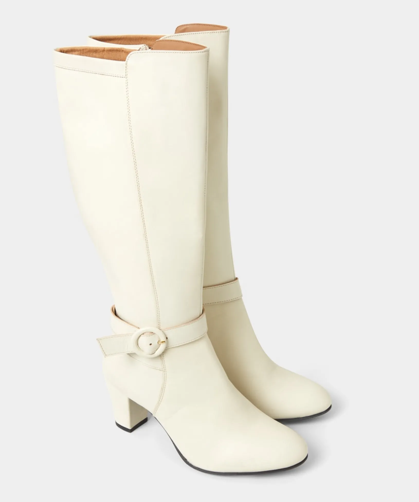 about_town_tall_leather_b_3.webp Knee High Boots | Party Footwear | Boots & Shoes | Sale Boots & Shoes | Top Picks | Top Picks | Women's | Women's Joe Browns About Town Tall Leather Boots Winter White