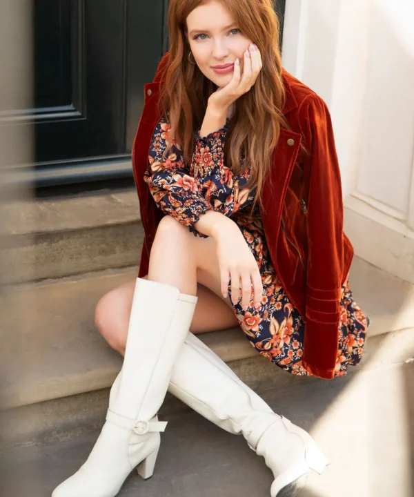Knee High Boots | Party Footwear | Boots & Shoes | Sale Boots & Shoes | Top Picks | Top Picks | Women's | Women's Joe Browns About Town Tall Leather Boots Winter White