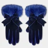 Gifts | Accessories & Jewellery | Sale Accessories & Jewellery | Women's | Women's | Women's Joe Browns After Dark Faux Fur Trim Gloves Midnight Blue