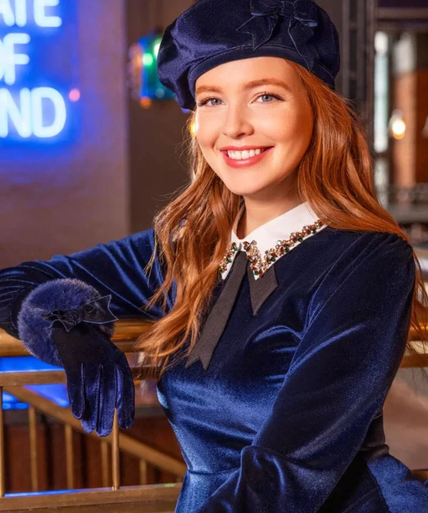 Gifts | Accessories & Jewellery | Sale Accessories & Jewellery | Women's | Women's | Women's Joe Browns After Dark Faux Fur Trim Gloves Midnight Blue