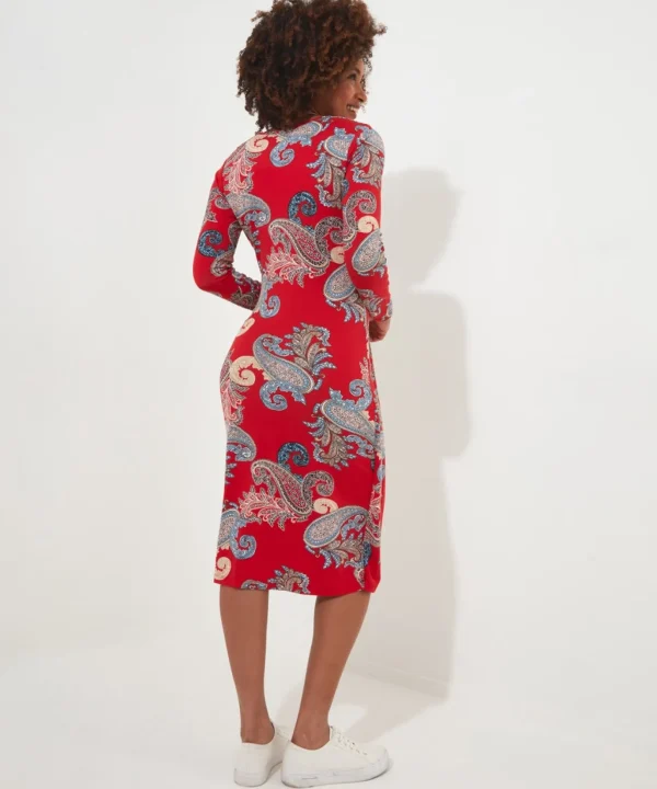Shop Women's Collection | Vintage & Retro Dresses | Midi Dresses | Dresses | Sale Dresses | Top Picks | Top Picks | Top Picks | Women's | Women's Joe Browns Alicia Wrap Jersey Dress Red