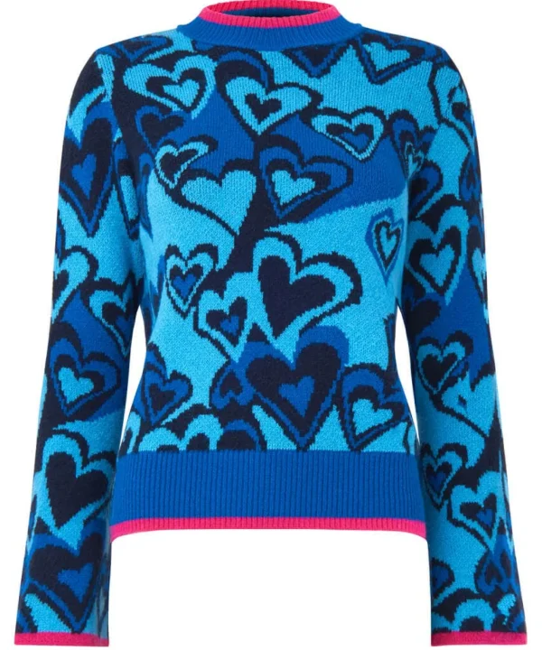 Shop Women's Collection | Cardigans & Coatigans | Top Picks | Top Picks Joe Browns All Heart Jumper Blue