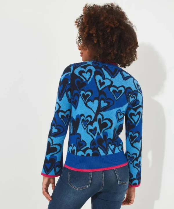Shop Women's Collection | Cardigans & Coatigans | Top Picks | Top Picks Joe Browns All Heart Jumper Blue