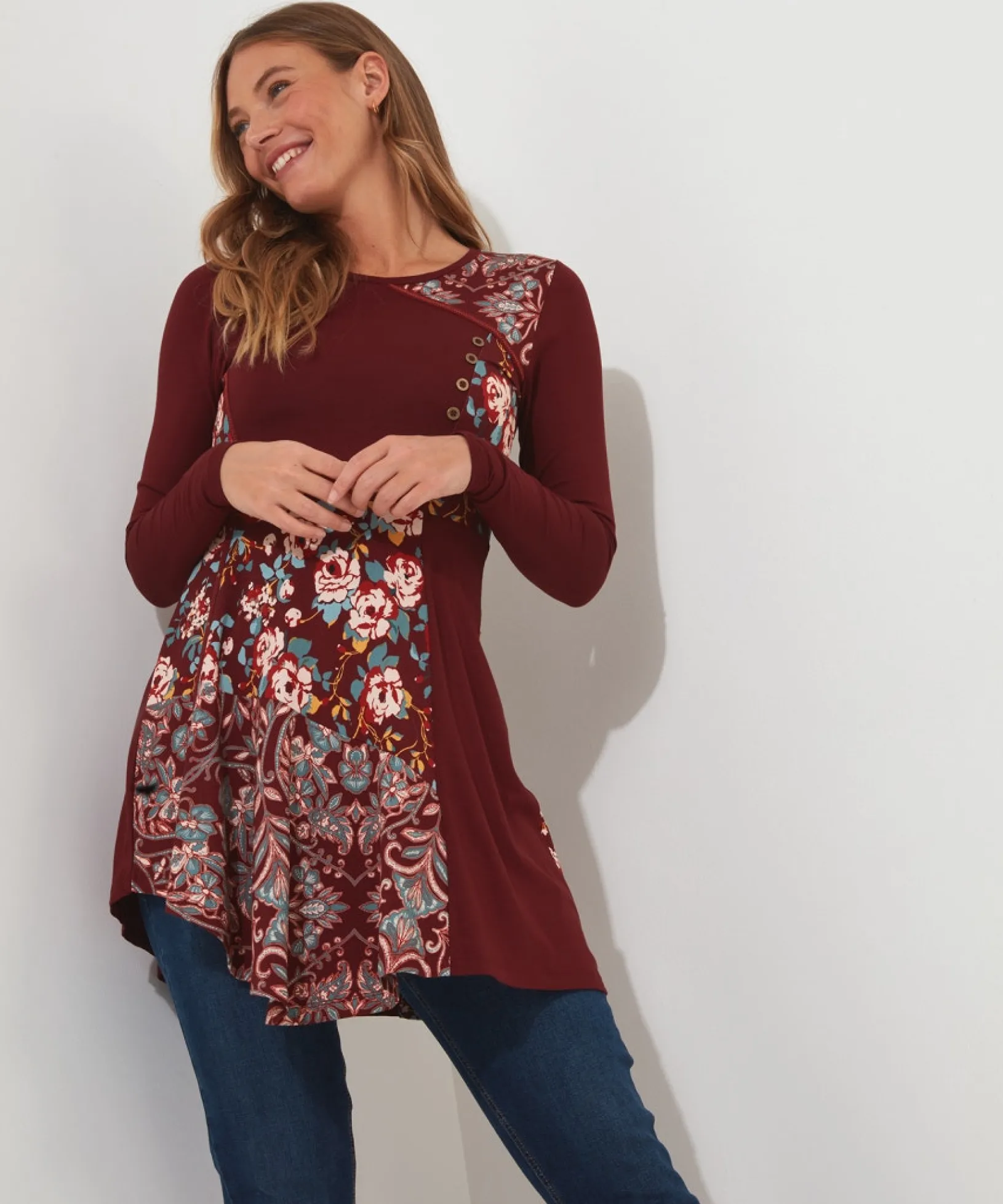 all_in_the_details_tunic__0.webp Shop Women's Collection | Tops, Tunics & Blouses | Sale Tops, Tunics & Blouses | Top Picks | Women's | Women's Joe Browns All In the Details Tunic Top Multi
