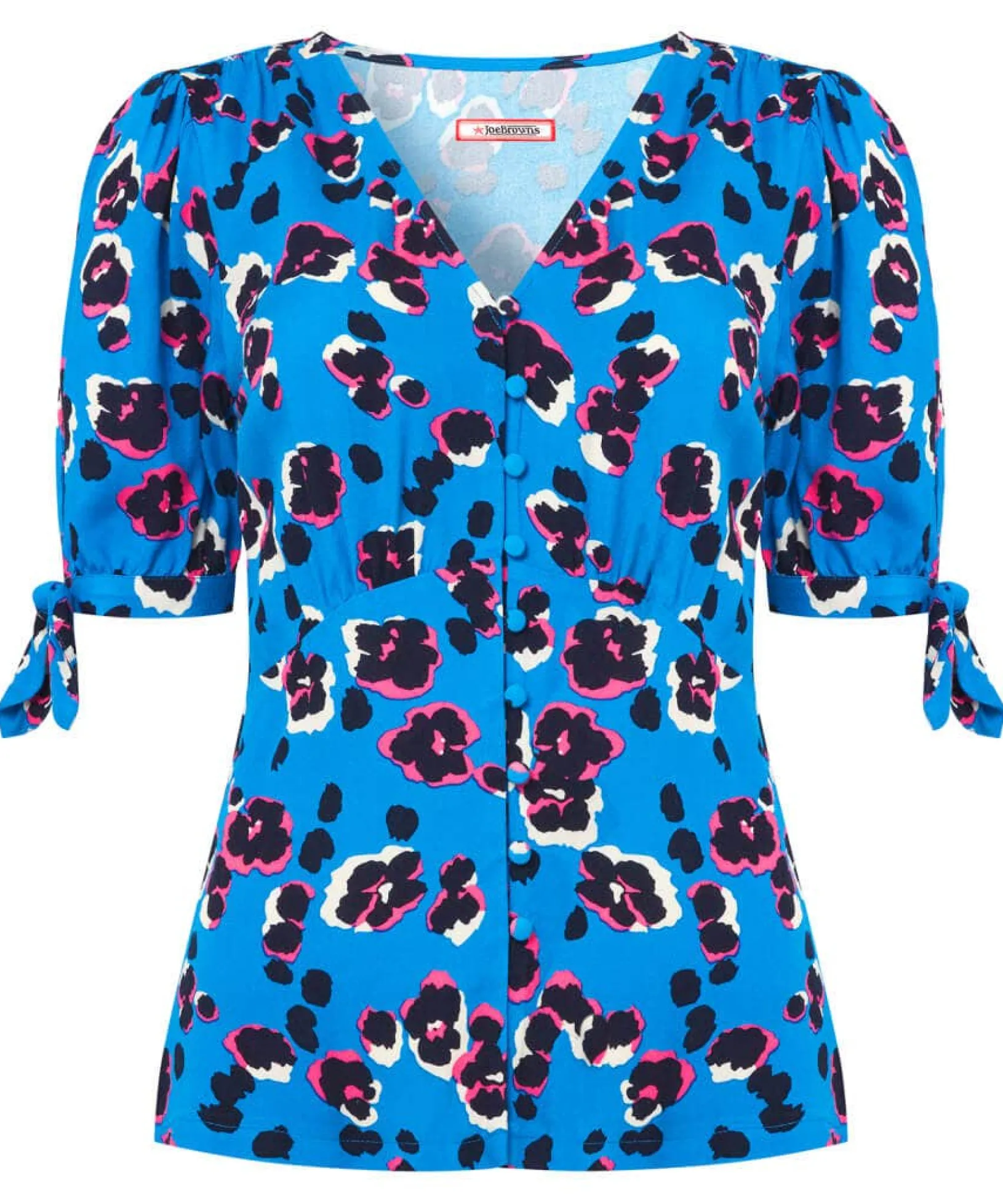 alluring_animal_blouse_1.webp Sale Tops, Tunics & Blouses | Women's Joe Browns Alluring Animal Blouse Blue