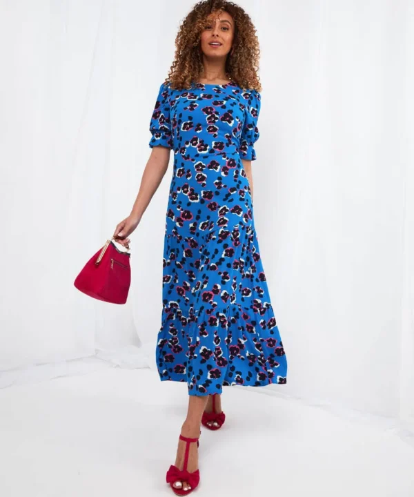 Sale Dresses | Women's Joe Browns Alluring Animal Dress Blue