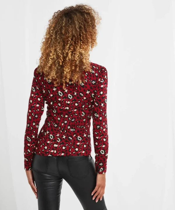 Sale Tops, Tunics & Blouses | Women's Joe Browns Amazing Animal Zip Top Red