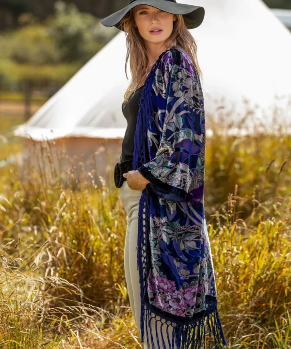 Cardigans & Coatigans | Accessories & Jewellery | Top Picks | Women's Joe Browns Art Nouveau Kimono Violet Multi