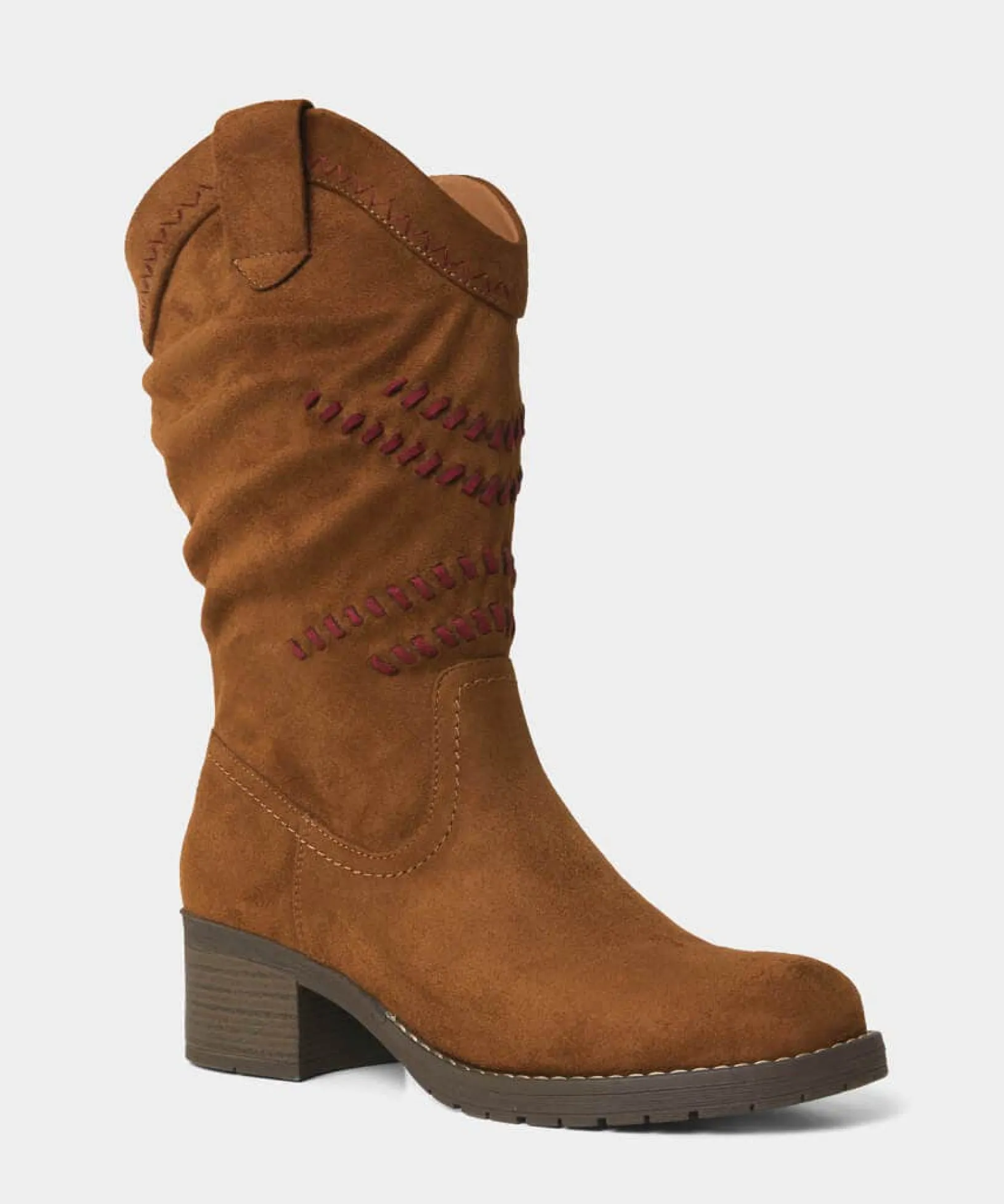 austen_whipstitched_boots_4.webp Boots & Shoes | Sale Boots & Shoes | Women's | Women's Joe Browns Austen Whipstitched Boots Tan