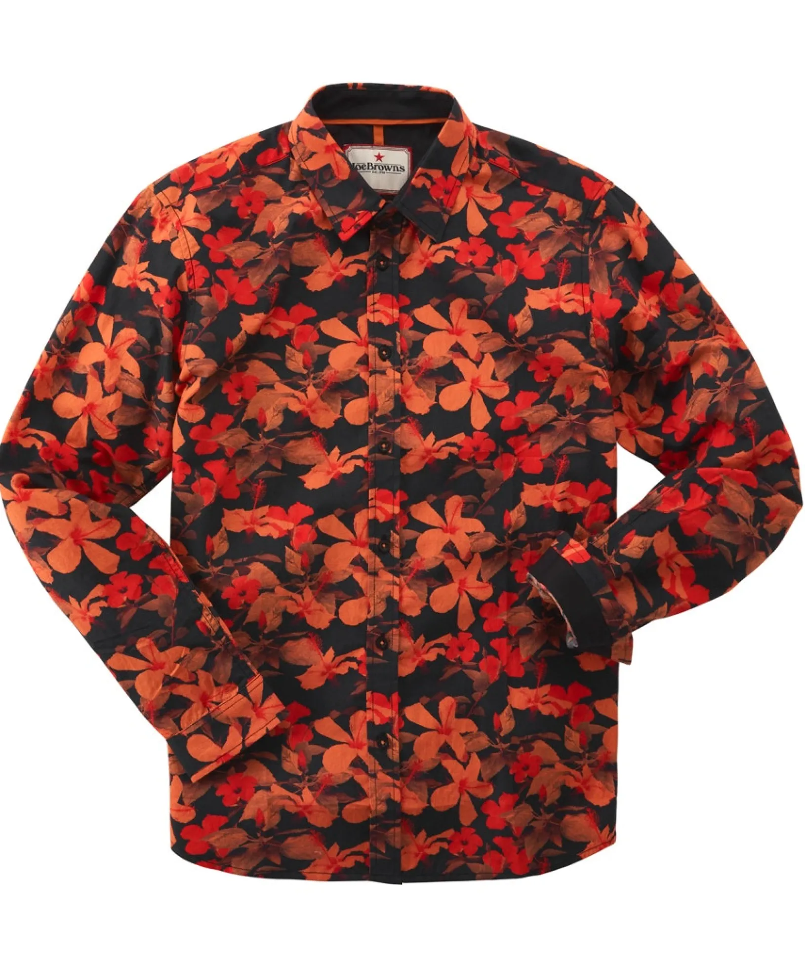 autumn_floral_shirt_1.webp Shop Men's Collection | Funky Shirts | Shirts | Sale Shirts | Top Picks | Top Picks | Men,s | Men,s Joe Browns Autumn Floral Shirt Orange