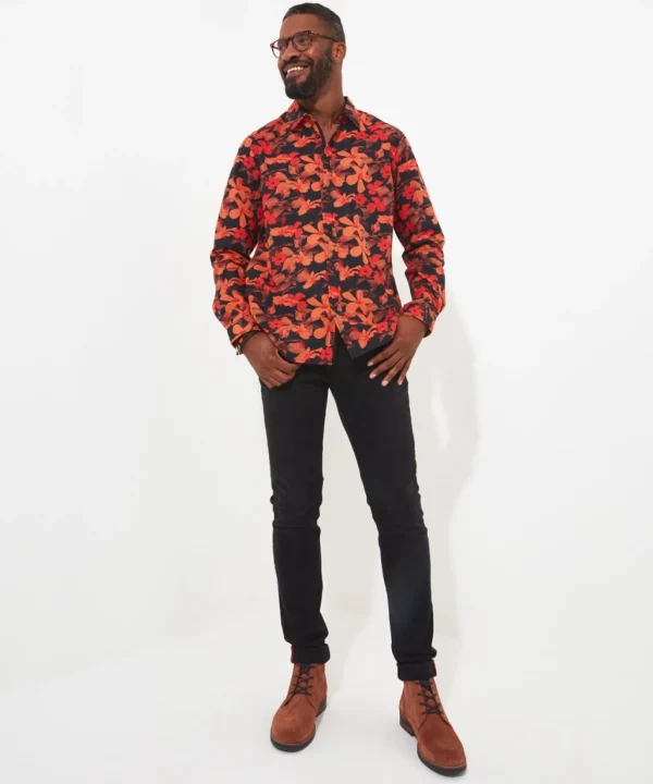Shop Men's Collection | Funky Shirts | Shirts | Sale Shirts | Top Picks | Top Picks | Men,s | Men,s Joe Browns Autumn Floral Shirt Orange