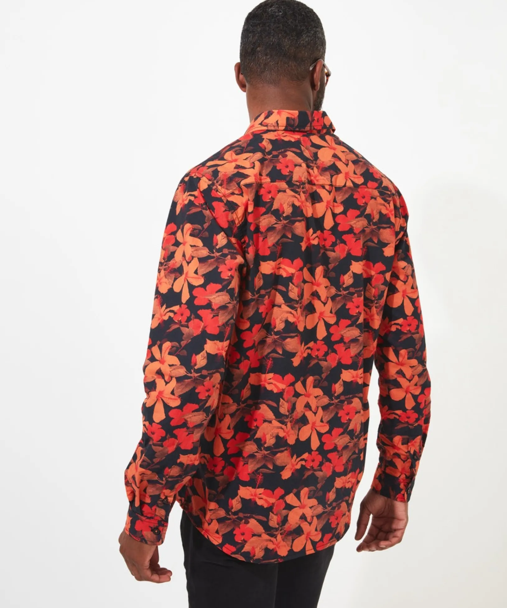 autumn_floral_shirt_3.webp Shop Men's Collection | Funky Shirts | Shirts | Sale Shirts | Top Picks | Top Picks | Men,s | Men,s Joe Browns Autumn Floral Shirt Orange