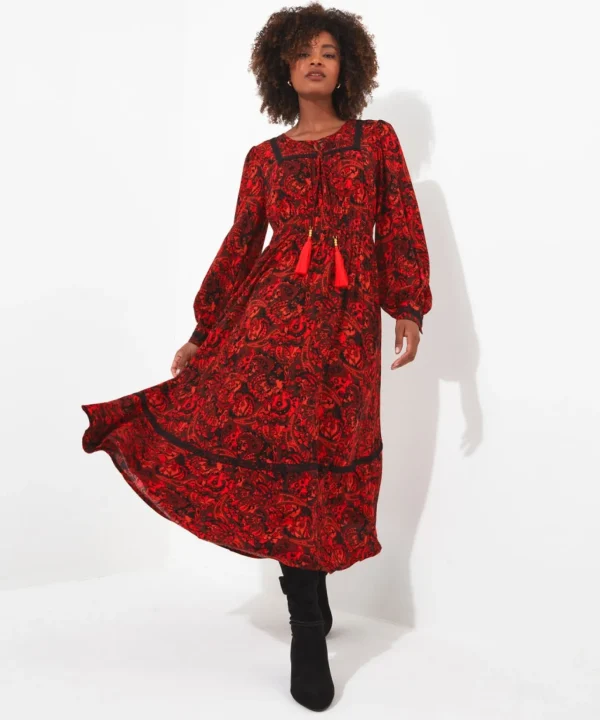 Shop Women's Collection | Maxi Dresses | Boho Dresses | Dresses | Sale Dresses | Top Picks | Top Picks | Top Picks | Women's | Women's Joe Browns Autumn Vibes Paisley Dress Multi