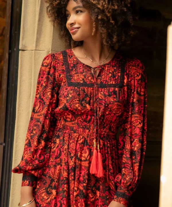 Shop Women's Collection | Maxi Dresses | Boho Dresses | Dresses | Sale Dresses | Top Picks | Top Picks | Top Picks | Women's | Women's Joe Browns Autumn Vibes Paisley Dress Multi