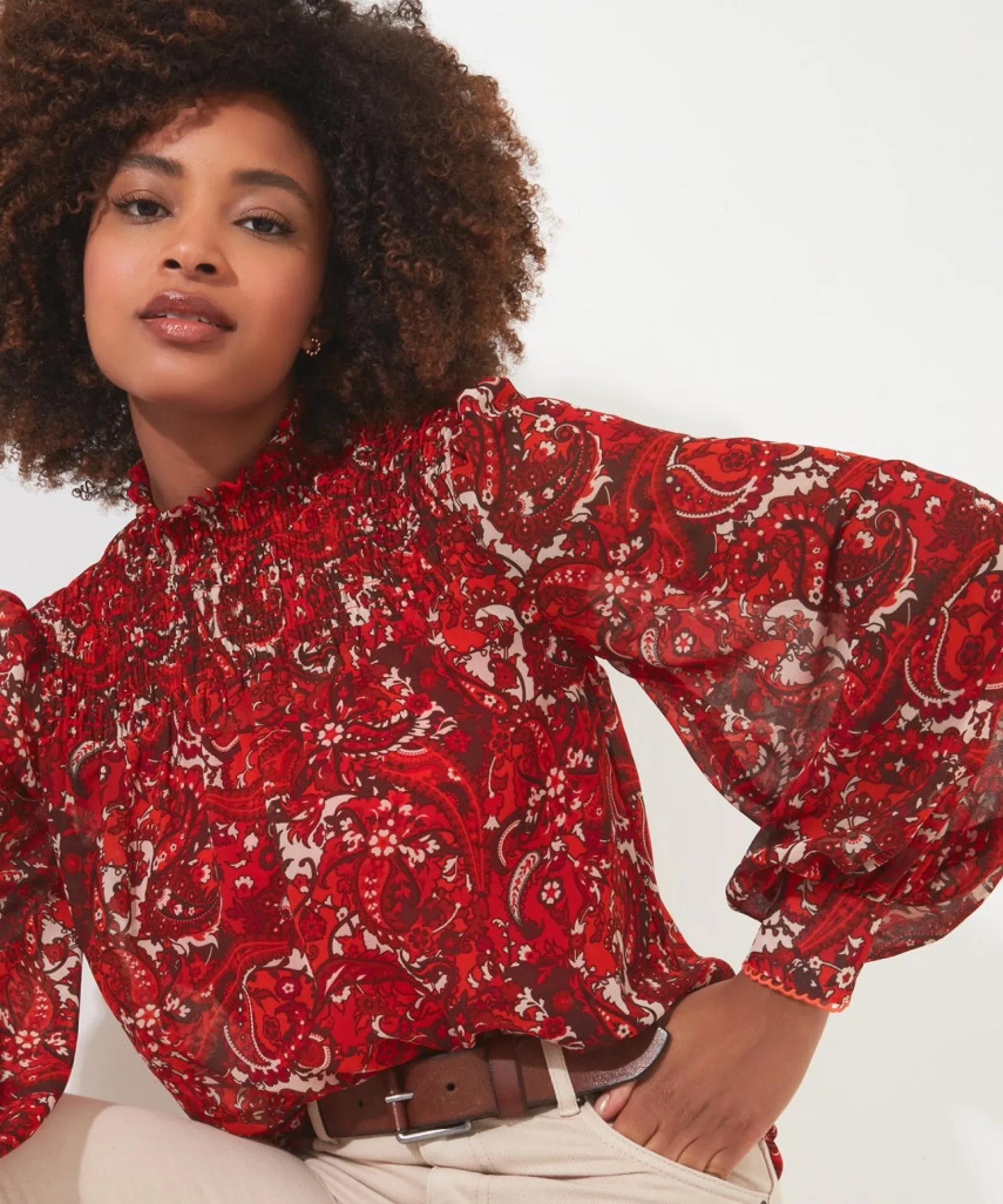 autumn_vibes_paisley_top_0.webp Tops, Tunics & Blouses | Sale Tops, Tunics & Blouses | Women's | Women's Joe Browns Autumn Vibes Paisley Top Multi