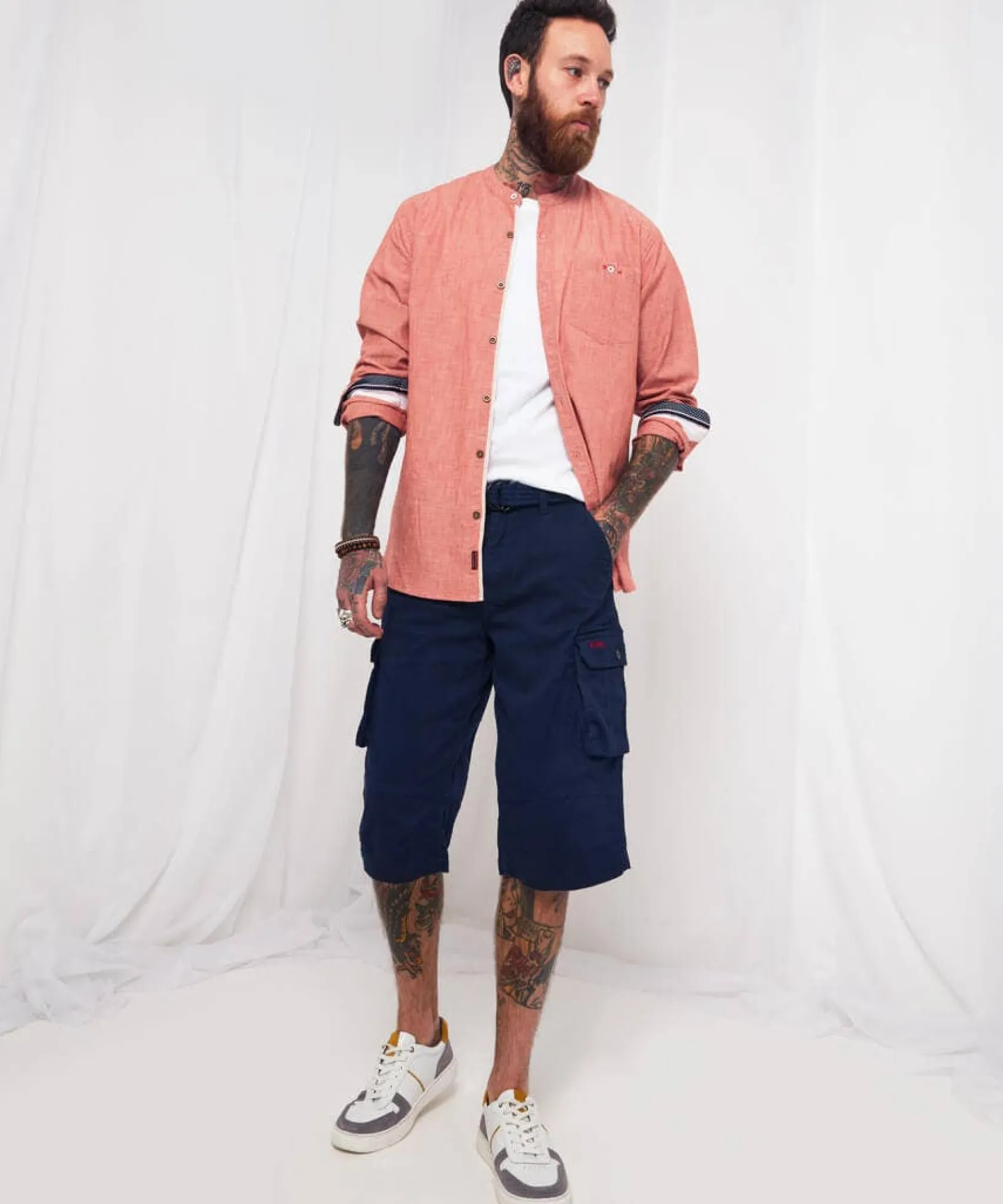 azore_shorts_0.webp Shop Men's Collection | Jeans & Trousers | Top Picks | Men,s Joe Browns Azore Shorts Khaki / Navy / Camel