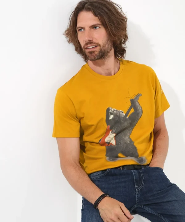 Shop Men's Collection | Graphic T-Shirts | Tops & T-Shirts | Sale Tops & T-Shirts | Top Picks | Top Picks | Men,s | Men,s Joe Browns Bear Rock Tee Gold