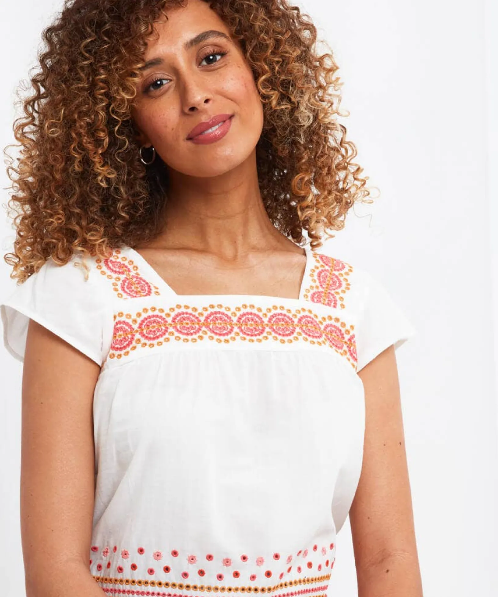 beautiful_embroidered_top_4.webp Sale Tops, Tunics & Blouses | Women's Joe Browns Beautiful Embroidered Top White