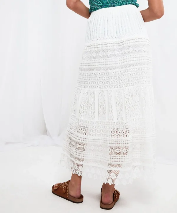 Sale Skirts | Women's Joe Browns Beautiful Lace Maxi Skirt White