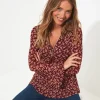 Shop Women's Collection | Tops, Tunics & Blouses | Sale Tops, Tunics & Blouses | Top Picks | Women's | Women's Joe Browns Beautiful Zip Top Berry