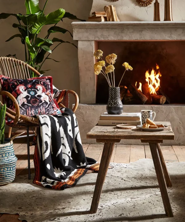 Living Room | Bedroom | Endless Sunsets | Floral Décor | Nature Décor | Cushions & Throws | Gifts | Home | Home | Home | Home | Home | Home | Women's Joe Browns Beautifully Geo Reversible Knitted Throw Mono