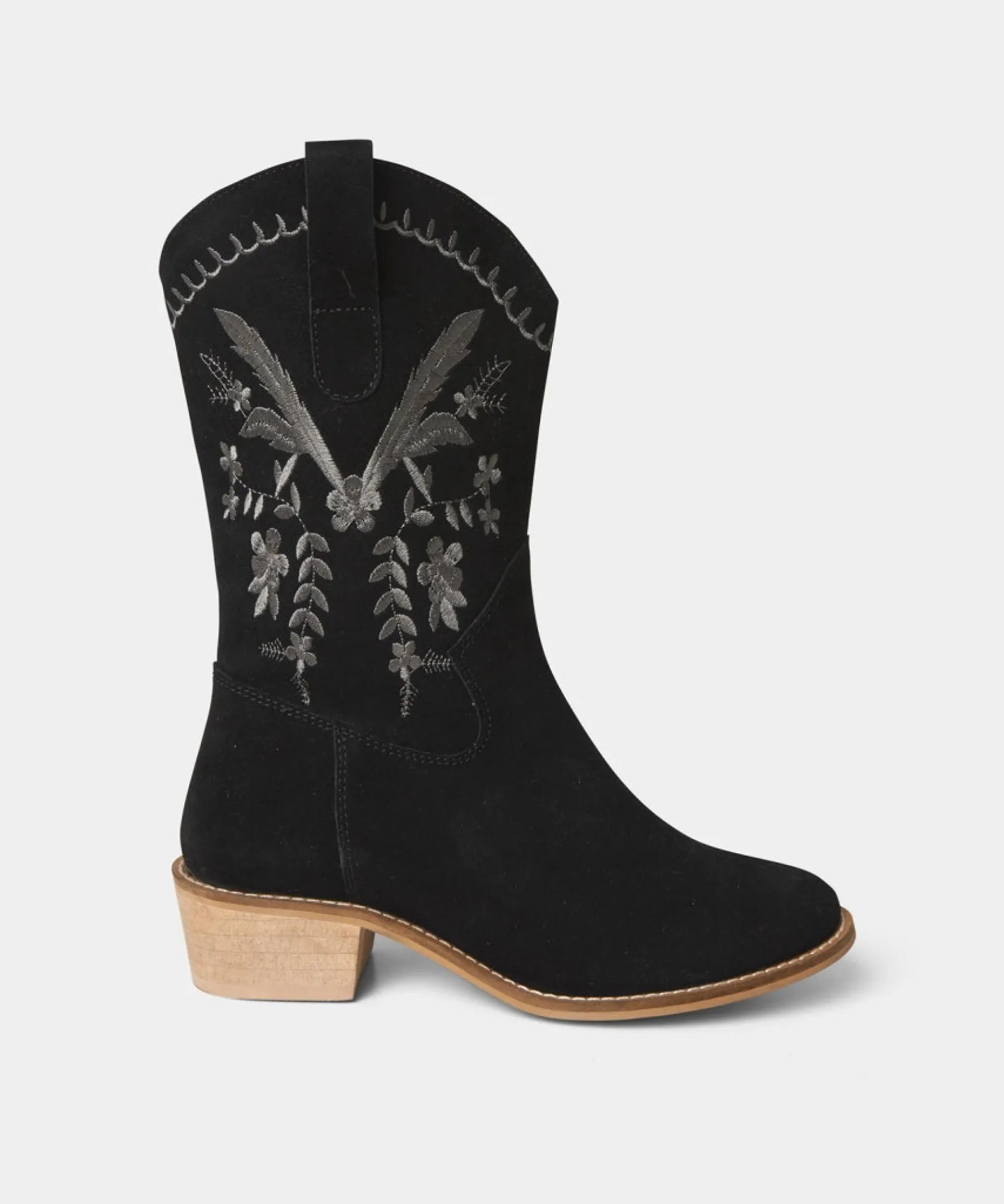 belvedere_embroidered_sue_0.webp Knee High Boots | Ankle Boots | Boots & Shoes | Sale Boots & Shoes | Top Picks | Top Picks | Women's | Women's Joe Browns Belvedere Embroidered Suede Boots Black