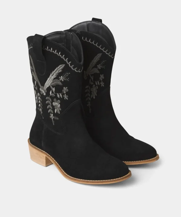Knee High Boots | Ankle Boots | Boots & Shoes | Sale Boots & Shoes | Top Picks | Top Picks | Women's | Women's Joe Browns Belvedere Embroidered Suede Boots Black