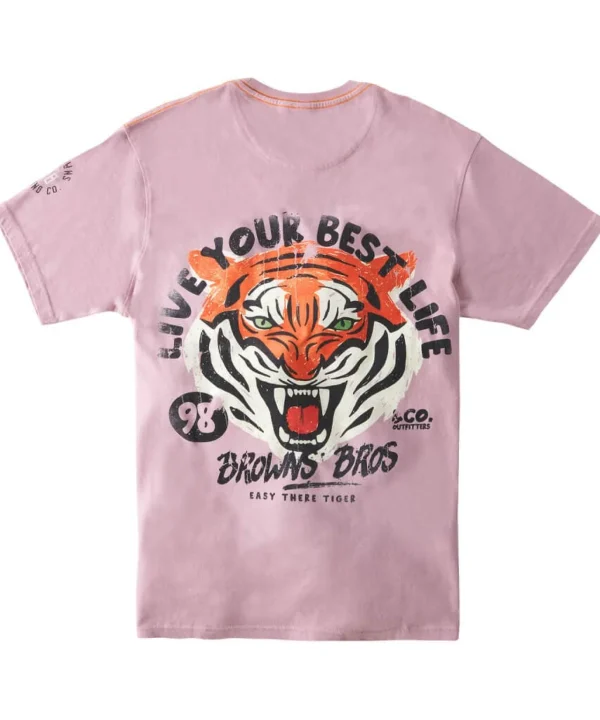 Sale Tops & T-Shirts | Men,s Joe Browns Best Life Tee Pink