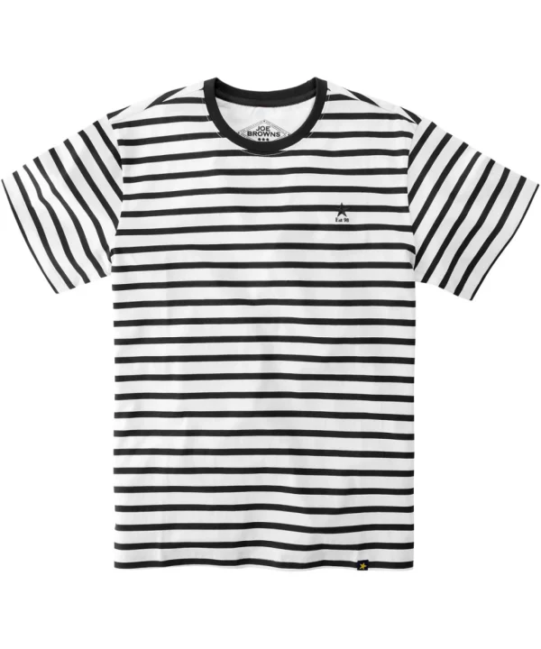 Shop Men's Collection | Plain Tops & T-Shirts | Layering Essentials | Tops & T-Shirts | Top Picks | Top Picks | Men，s | Men，s Joe Browns Beyond Basic Stripe Tee White/Charcoal