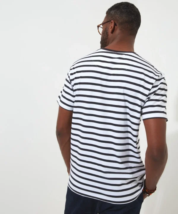 Shop Men's Collection | Plain Tops & T-Shirts | Layering Essentials | Tops & T-Shirts | Top Picks | Top Picks | Men，s | Men，s Joe Browns Beyond Basic Stripe Tee White/Charcoal