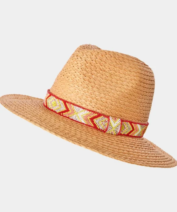 Sale Accessories & Jewellery | Women's Joe Browns Boardwalk Shimmer Beaded Hat Natural Multi