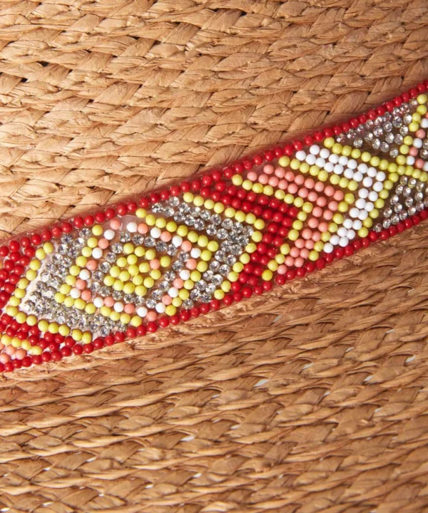 Sale Accessories & Jewellery | Women's Joe Browns Boardwalk Shimmer Beaded Hat Natural Multi