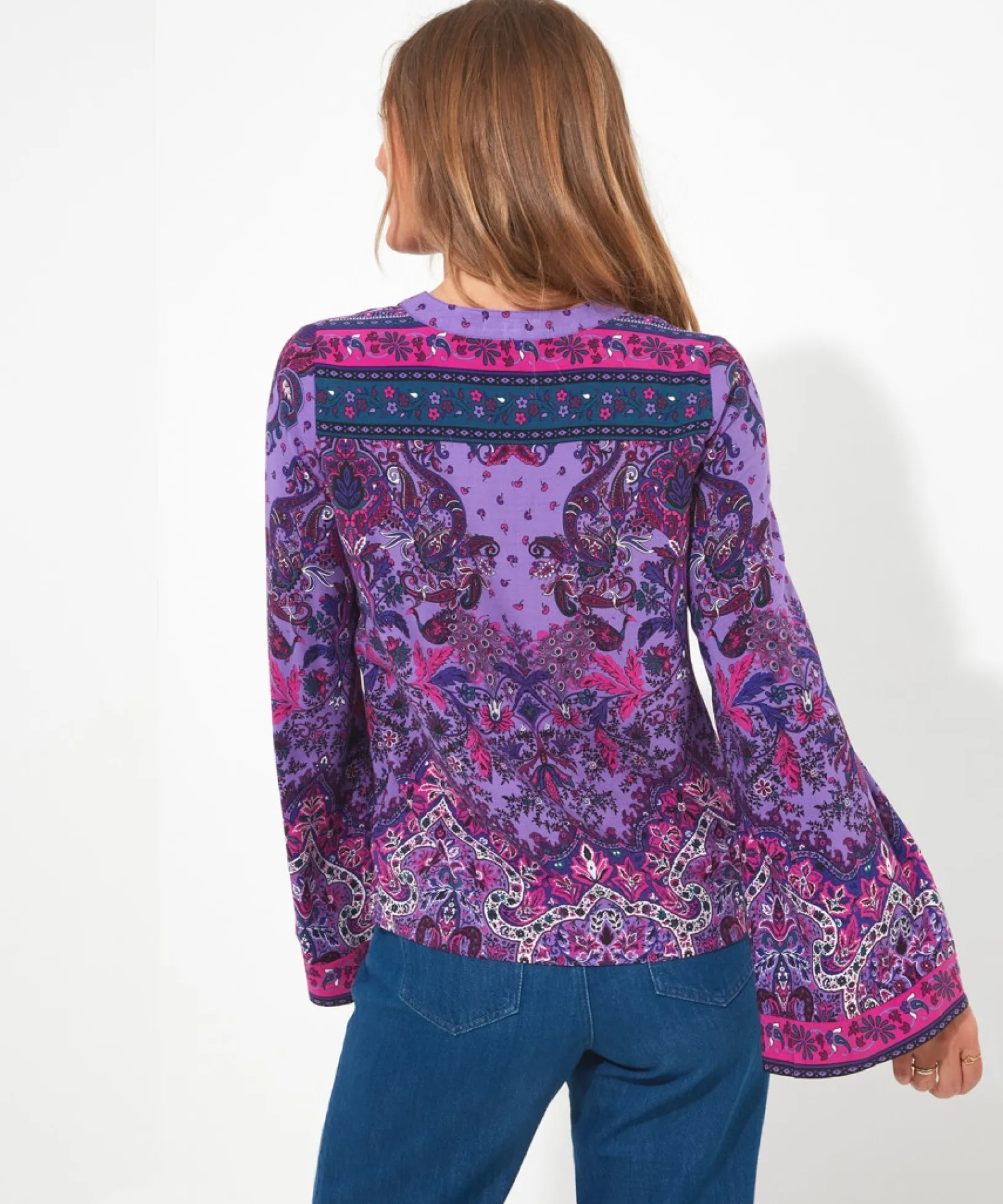 boho_babe_top_4.webp Tops, Tunics & Blouses | Sale Tops, Tunics & Blouses | Women's | Women's Joe Browns Boho Babe Top Purple