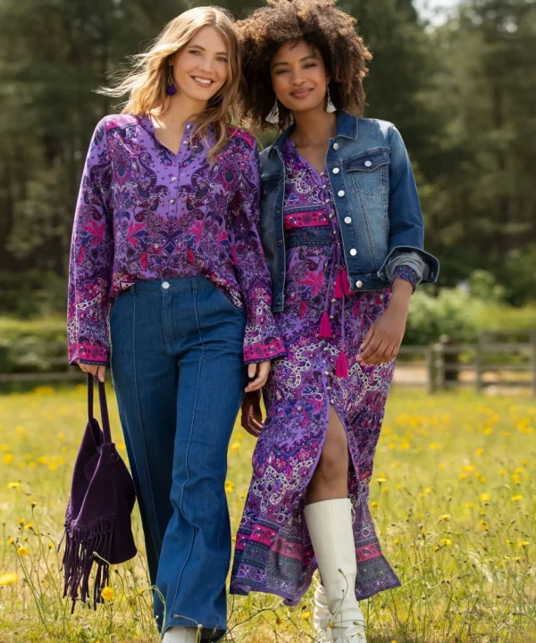 Tops, Tunics & Blouses | Sale Tops, Tunics & Blouses | Women's | Women's Joe Browns Boho Babe Top Purple