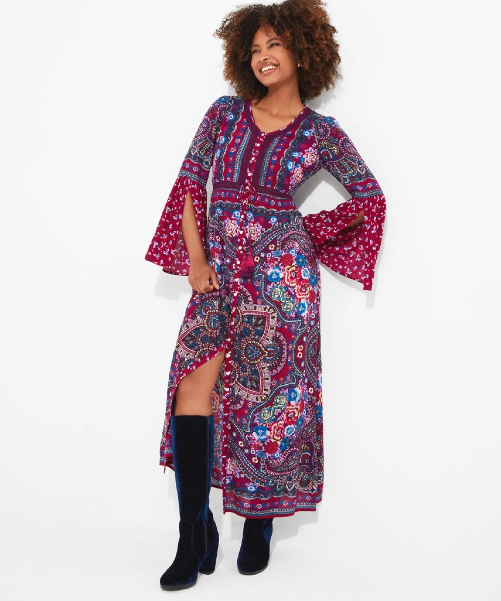 boho_believer_dress_0.webp Shop Women's Collection | Maxi Dresses | Boho Dresses | Dresses | Top Picks | Top Picks | Top Picks | Women's Joe Browns Boho Believer Dress Multi