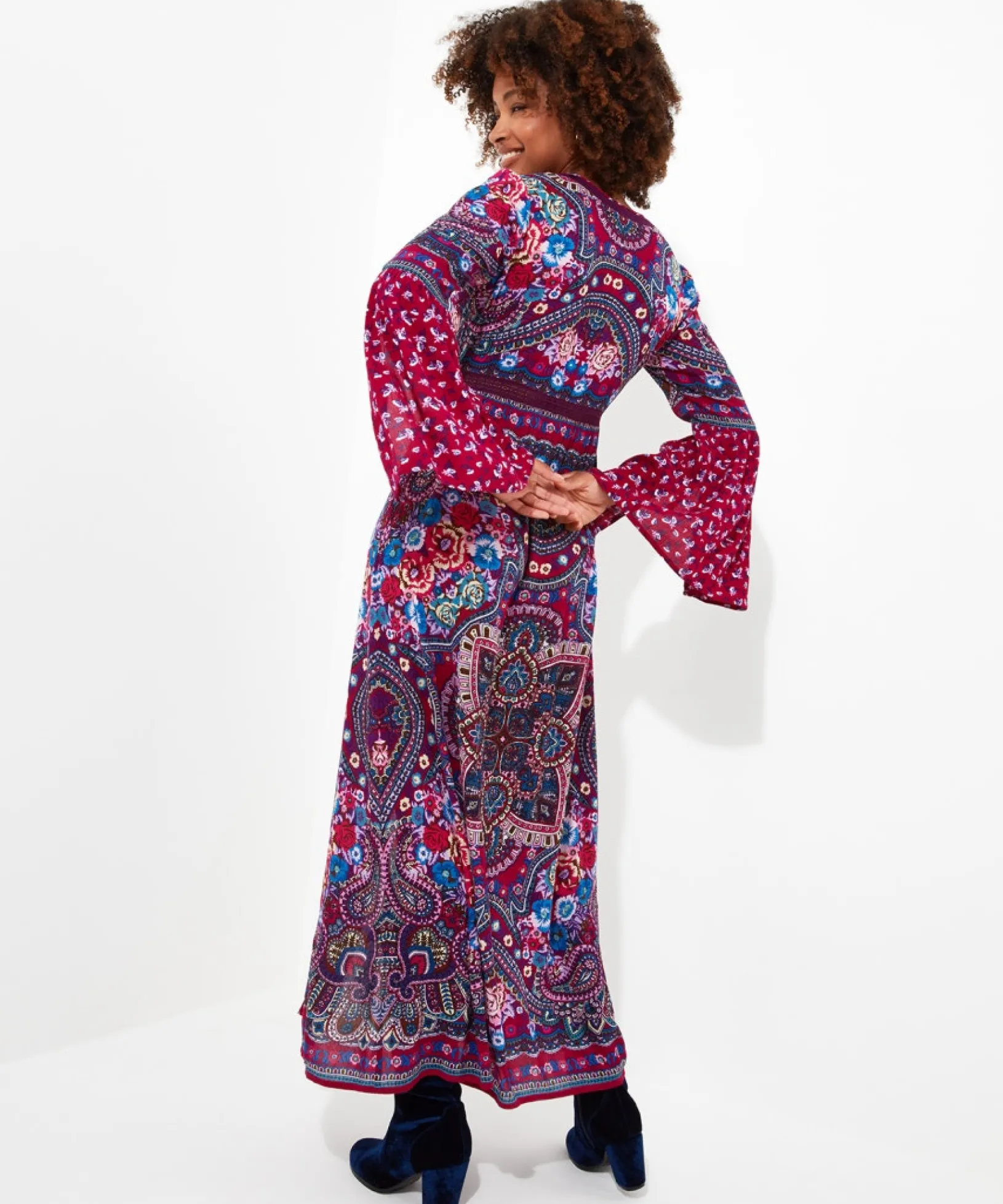 boho_believer_dress_4.webp Shop Women's Collection | Maxi Dresses | Boho Dresses | Dresses | Top Picks | Top Picks | Top Picks | Women's Joe Browns Boho Believer Dress Multi