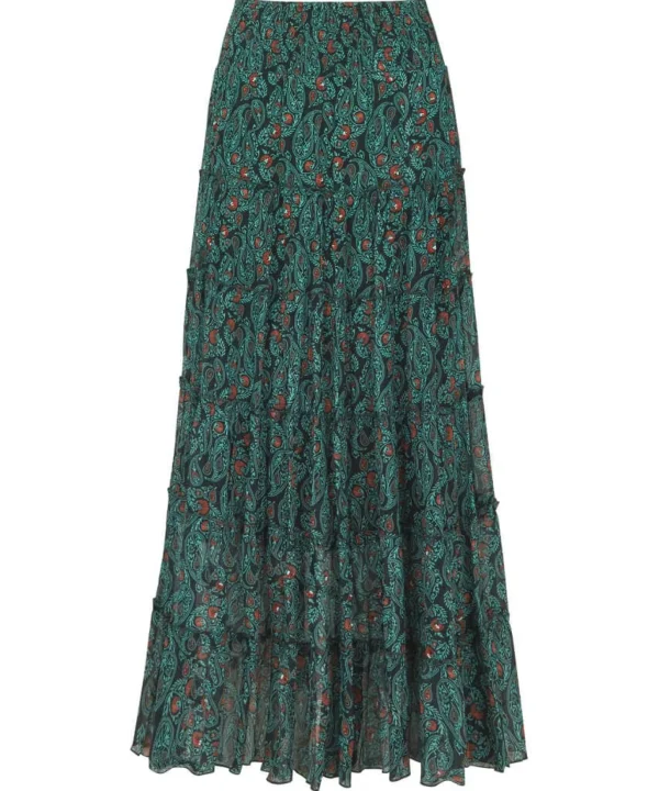 Shop Women's Collection | Occasion Outfits | Skirts | Sale Skirts | Top Picks | Top Picks | Women's | Women's Joe Browns Boho Days Beaded Skirt Green