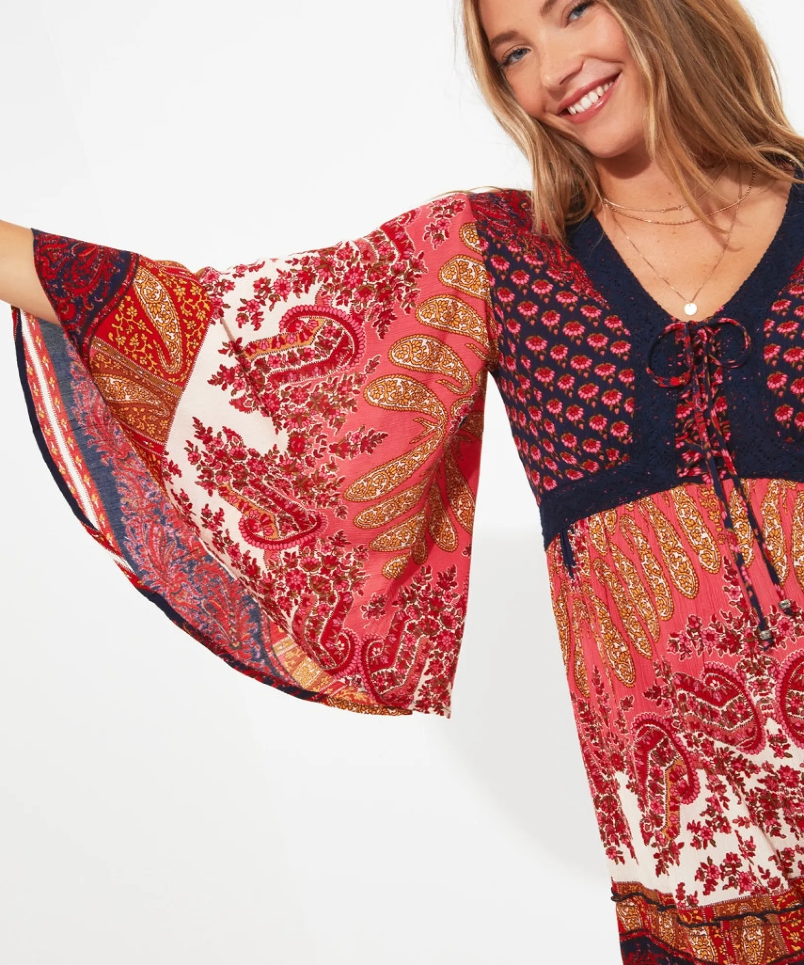 boho_dreams_tunic_dress_4.webp Shop Women's Collection | Tops, Tunics & Blouses | Sale Tops, Tunics & Blouses | Top Picks | Women's | Women's Joe Browns Boho Dreams Tunic Dress Multi