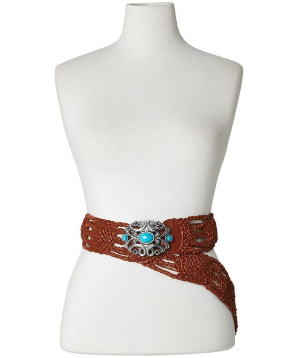 Sale Accessories & Jewellery | Women's Joe Browns Boho Jewel Buckle Leather Belt Tan / Black