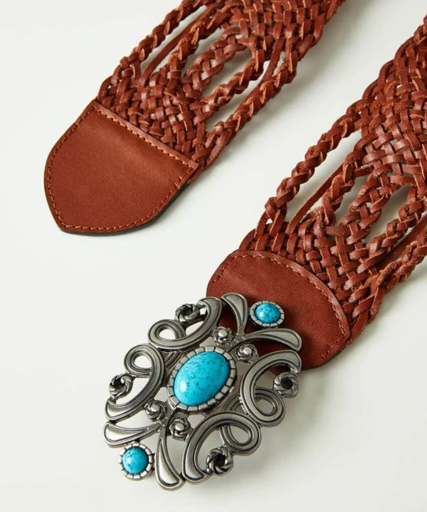 Sale Accessories & Jewellery | Women's Joe Browns Boho Jewel Buckle Leather Belt Tan / Black