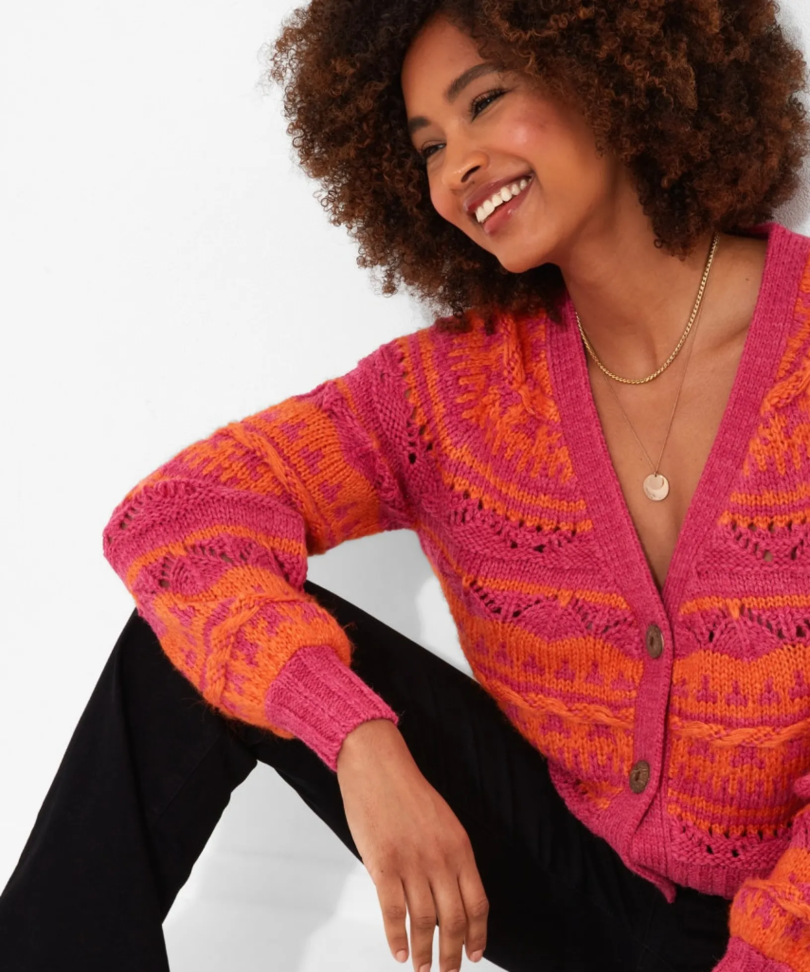 boldly_beautiful_cardigan_0.webp Shop Women's Collection | Cardigans & Coatigans | Sale Knitwear & Jumpers | Top Picks | Top Picks | Women's Joe Browns Boldly Beautiful Cardigan Orange