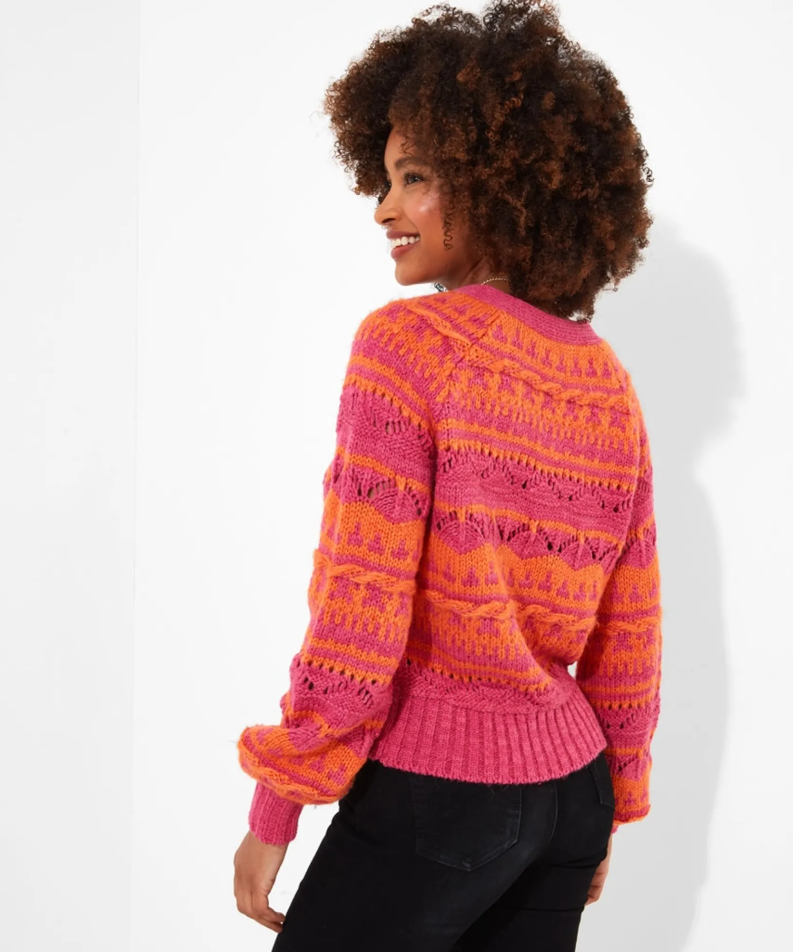 boldly_beautiful_cardigan_3.webp Shop Women's Collection | Cardigans & Coatigans | Sale Knitwear & Jumpers | Top Picks | Top Picks | Women's Joe Browns Boldly Beautiful Cardigan Orange