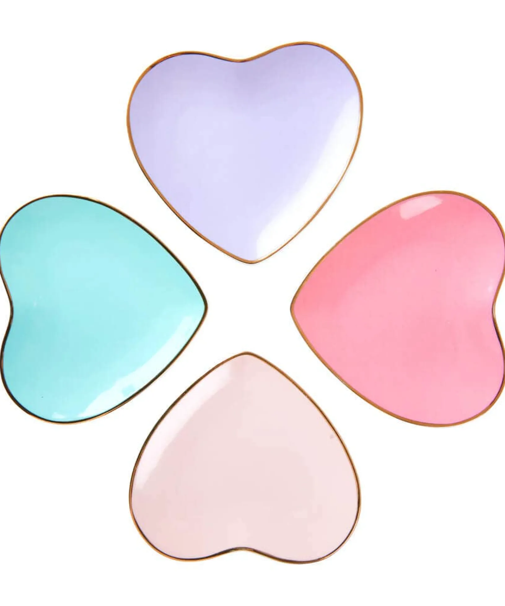 bombay_duck_cute_heart_se_1.webp Living Room | Kitchen | Home | Home Joe Browns Bombay Duck Cute Heart Set Of Plates Multi