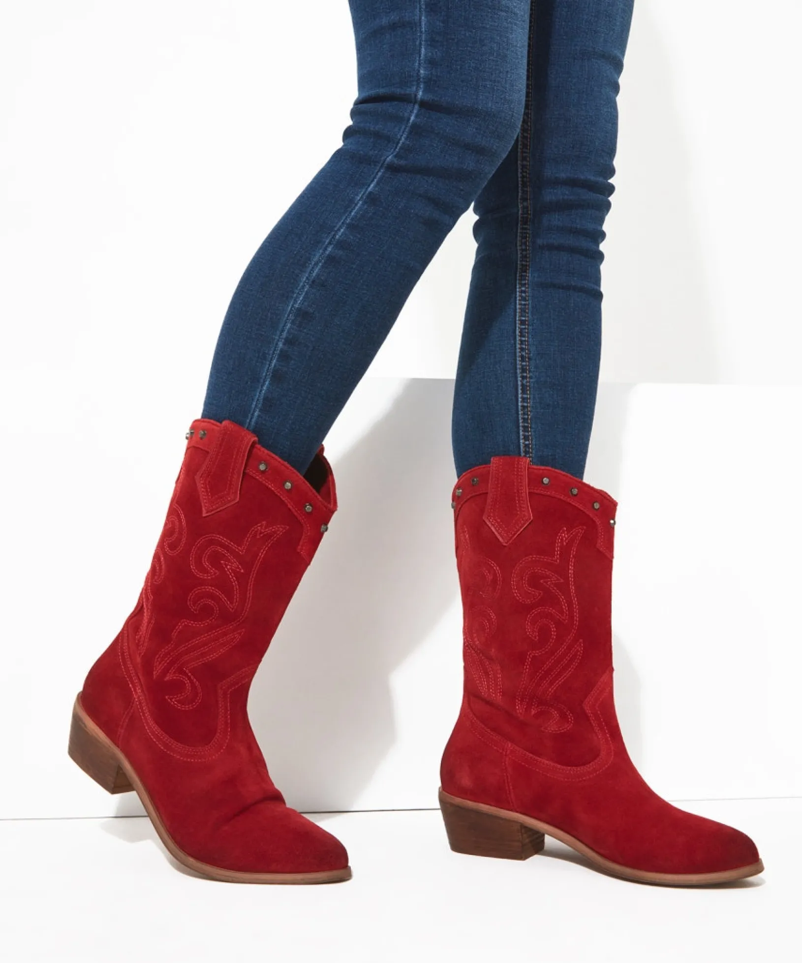 bourbon_street_suede_boot_1.webp Knee High Boots | Ankle Boots | Boots & Shoes | Sale Boots & Shoes | Top Picks | Top Picks | Women's | Women's Joe Browns Bourbon Street Suede Boots Red
