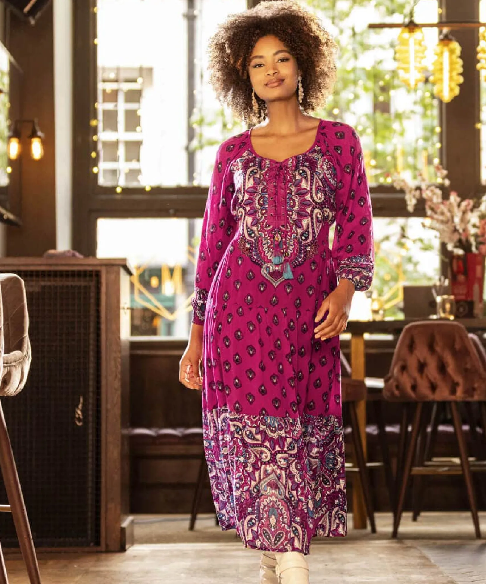 brilliantly_boho_beaded_d_2.webp Shop Women's Collection | Vintage & Retro Dresses | Maxi Dresses | Boho Dresses | Party Dresses | Occasion Outfits | Petite | Dresses | Sale Dresses | Top Picks | Top Picks | Top Picks | Top Picks | Top Picks | Top Picks | Women's | Women's | Women's Joe Browns Brilliantly Boho Beaded Dress Pink