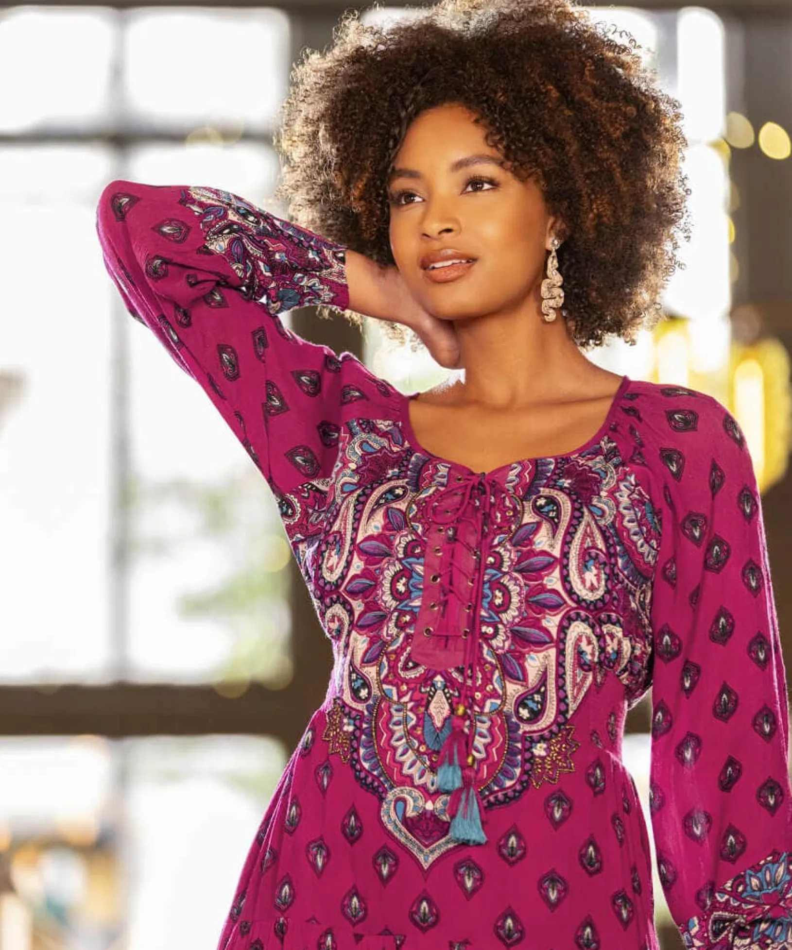 brilliantly_boho_beaded_d_6.webp Shop Women's Collection | Vintage & Retro Dresses | Maxi Dresses | Boho Dresses | Party Dresses | Occasion Outfits | Petite | Dresses | Sale Dresses | Top Picks | Top Picks | Top Picks | Top Picks | Top Picks | Top Picks | Women's | Women's | Women's Joe Browns Brilliantly Boho Beaded Dress Pink