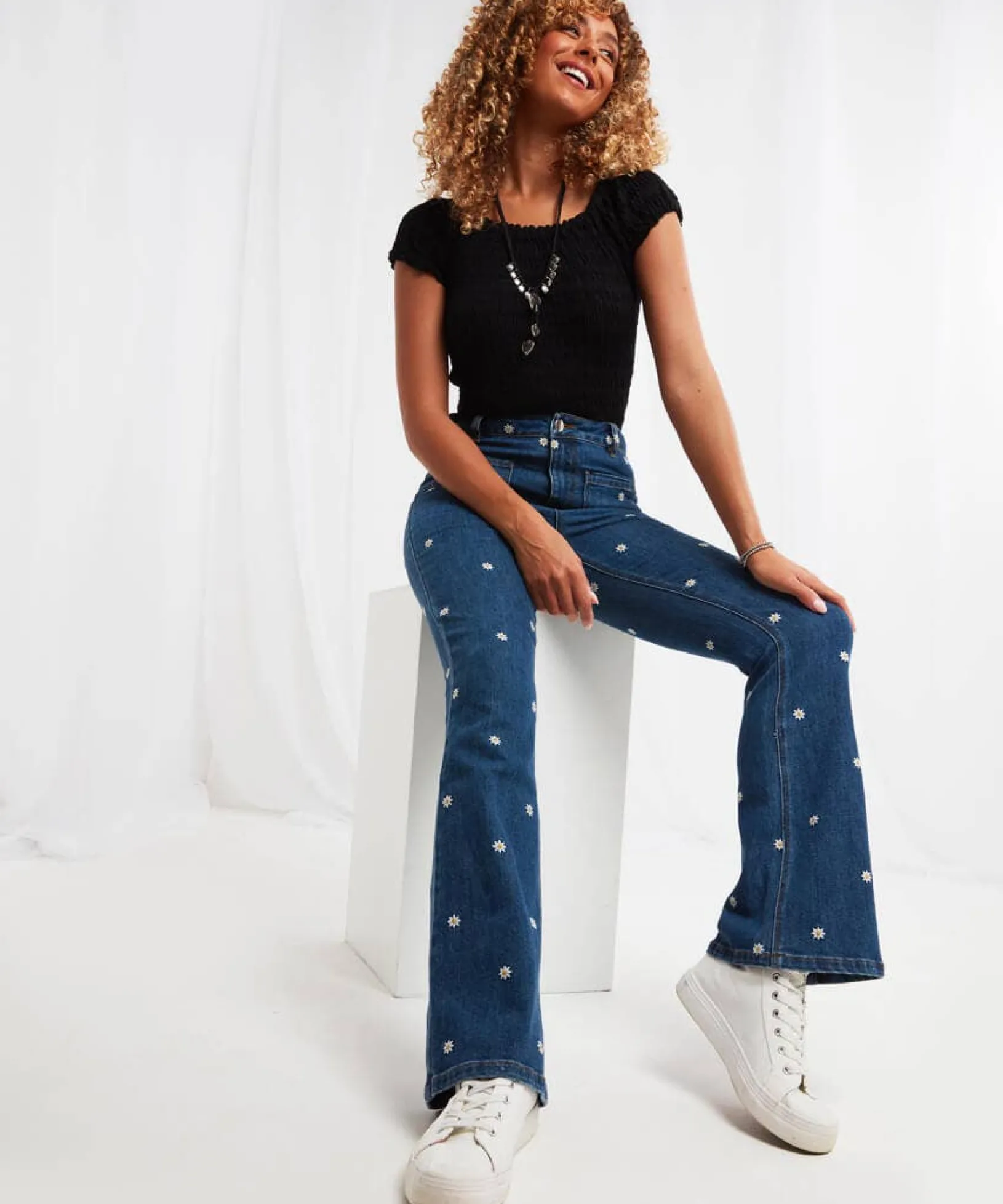 bubble_trouble_top_0.webp Sale Tops, Tunics & Blouses | Women's Joe Browns Bubble Trouble Top Black / Pink / Blue