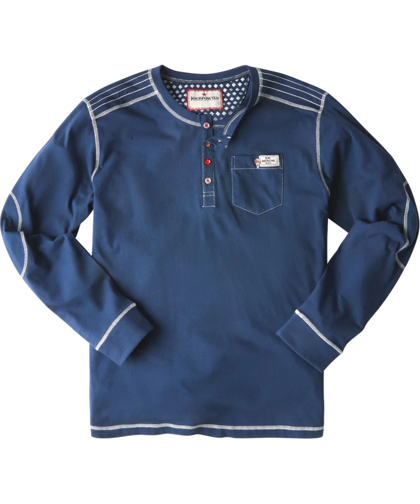 buster_henley_1.webp Shop Men's Collection | Henley Tops | Layering Essentials | Tops & T-Shirts | Sale Tops & T-Shirts | Top Picks | Men,s | Men,s | Men,s | Men,s Joe Browns Buster Henley Navy