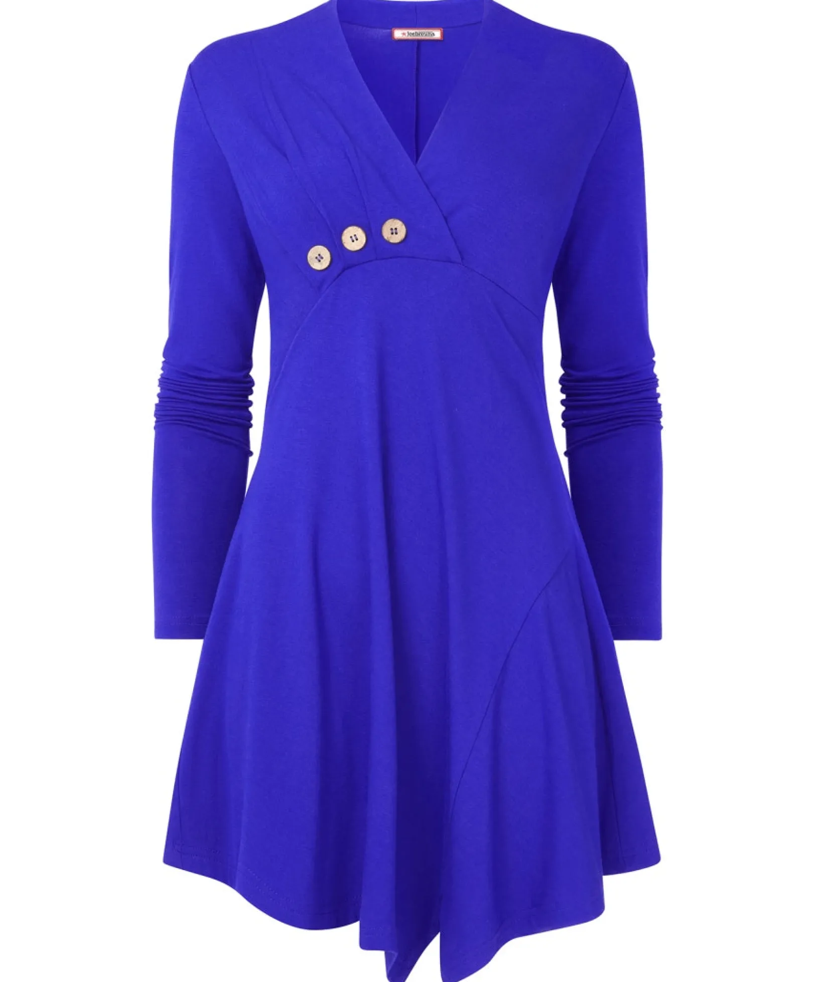 button_detail_tunic_top_1.webp Shop Women's Collection | Tops, Tunics & Blouses | Top Picks | Women's Joe Browns Button Detail Tunic Top Cobalt / Red / Black